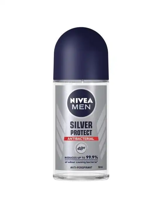 Nivea Deodorant Roll On Men Silver Protect 50ml