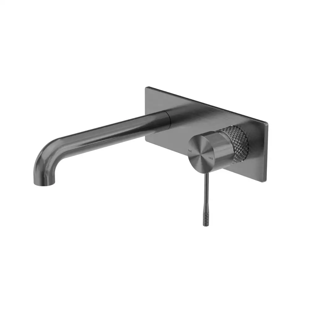 Nero Opal Wall Basin/Bath Mixer Graphite NR251907aGR