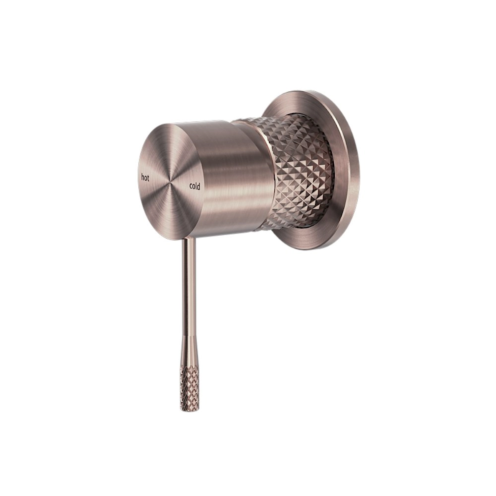 Nero Opal Shower Mixer with 60mm Plate Brushed Bronze NR251909hBZ