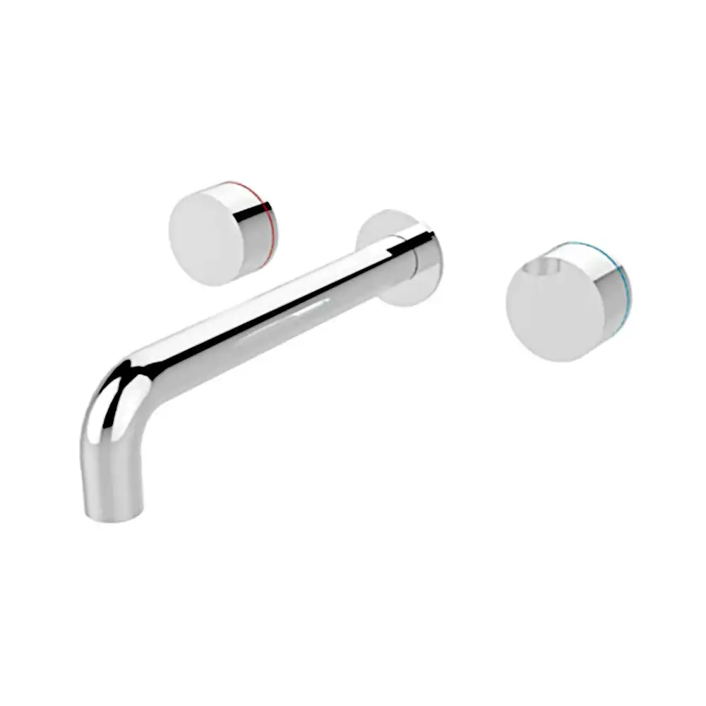 Nero Kara Wall Basin Set 180mm Spout Chrome NR211707a180CH