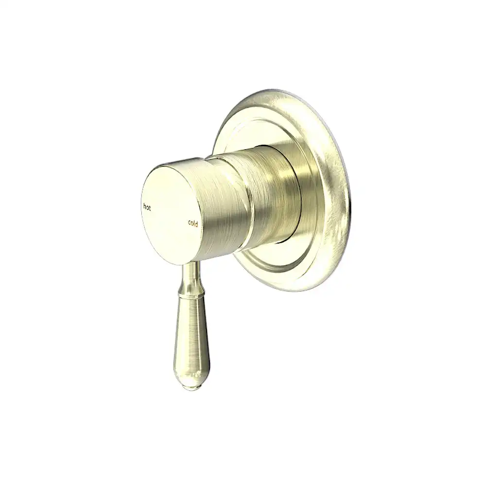 Nero York Shower Mixer with Metal Lever Aged Brass NR69210902AB