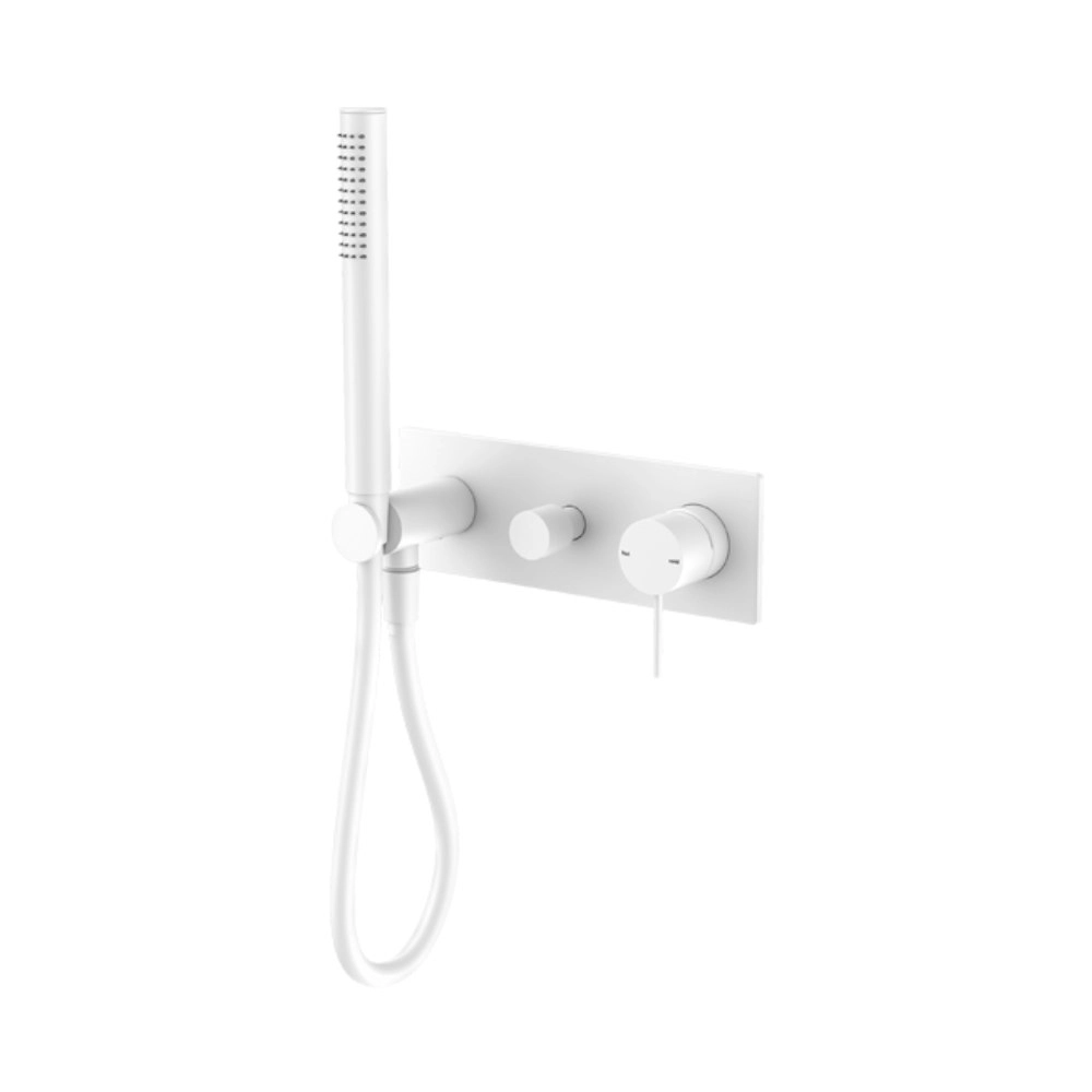 Nero Mecca Shower Mixer Diverter System Matte White NR221903eMW