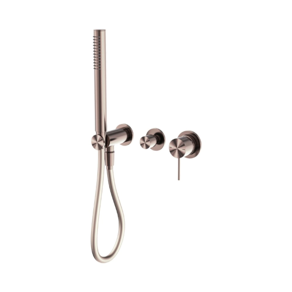 Nero Mecca Shower Mixer Diverter System Seperate Back Plate Brushed Bronze NR221903fBZ