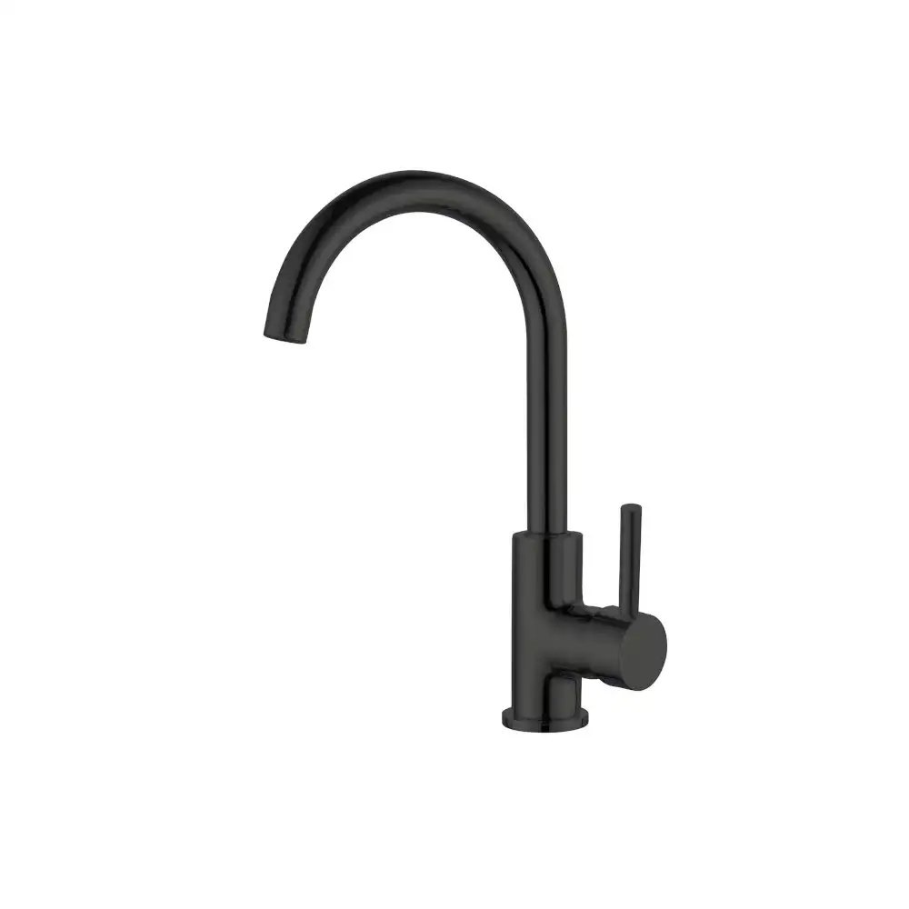 Nero Dolce Kitchen Mixer Gooseneck Matte Black NR250807MB