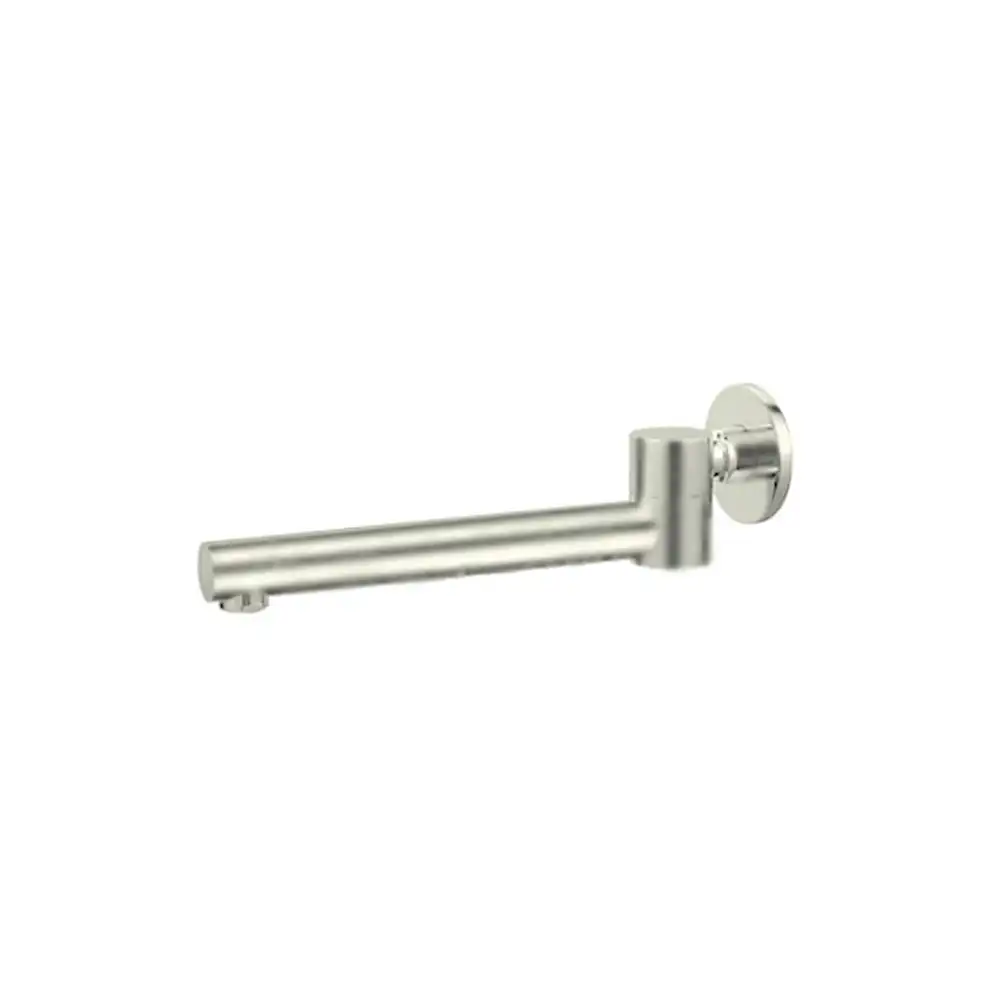 Nero Dolce Wall Mounted Swivel Bath Spout Brushed Nickel NR202BN