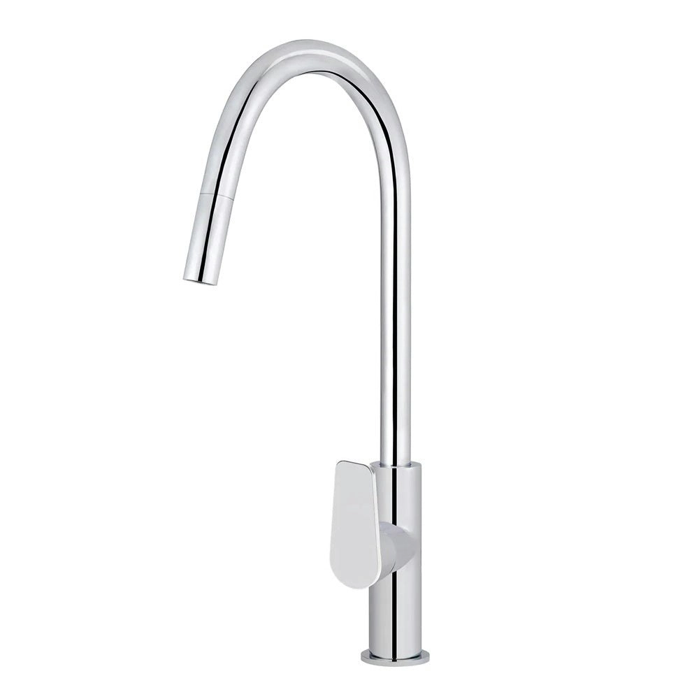 Meir Round Piccola Pull Out Kitchen Mixer Tap Chrome MK17PD-C