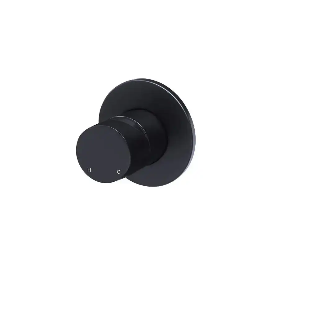 Meir Round Wall Mixer Matte Black MW03PN