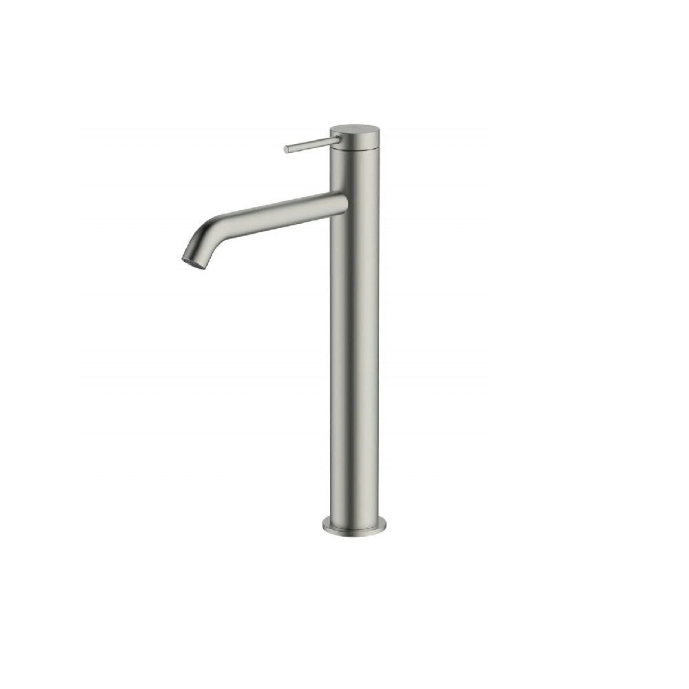 Oliveri Venice Curved Tower Basin Mixer Brushed Nickel VE104504BN