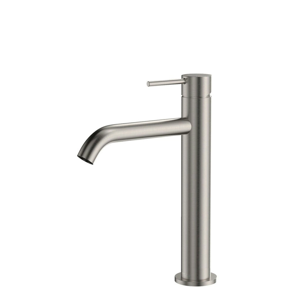 Fienza Kaya Medium Basin Mixer Brushed Nickel 228110BN