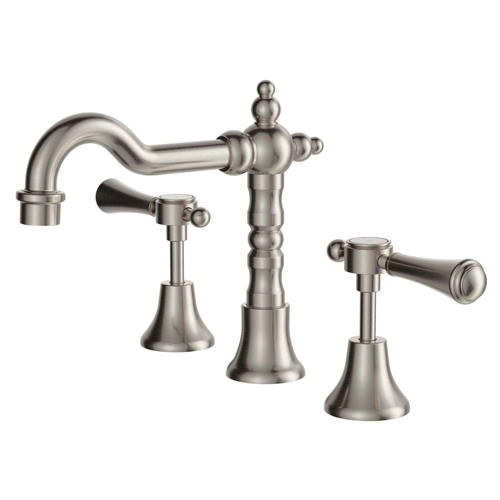 Fienza Lillian Lever Basin Set Brushed Nickel 339101NN