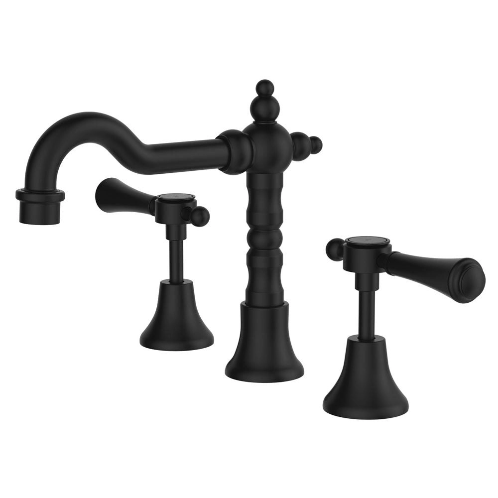 Fienza Lillian Lever Basin Set Matte Black 339101BL