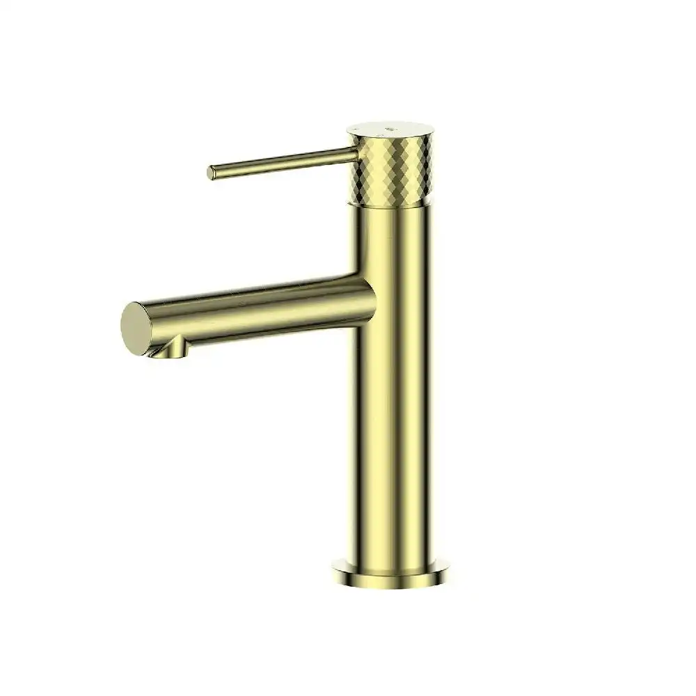 Greens Mika Basin Mixer PVD Brushed Brass 21212556