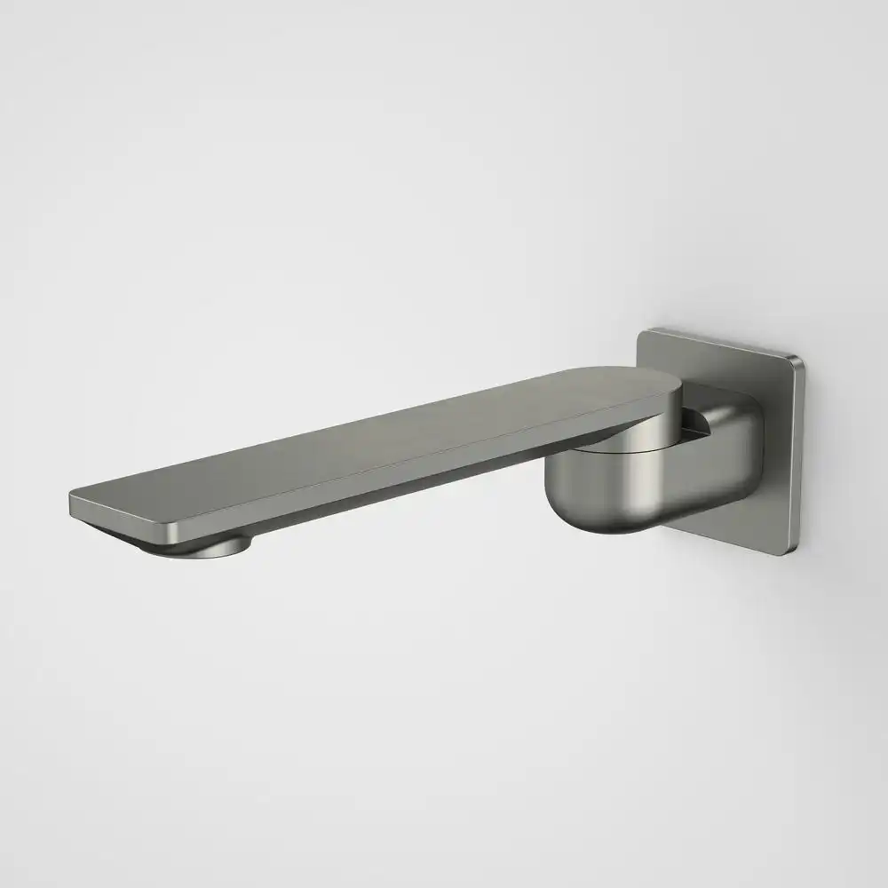 Caroma Urbane II Bath Swivel Outlet 220mm Square Plate Gun Metal 99670GM