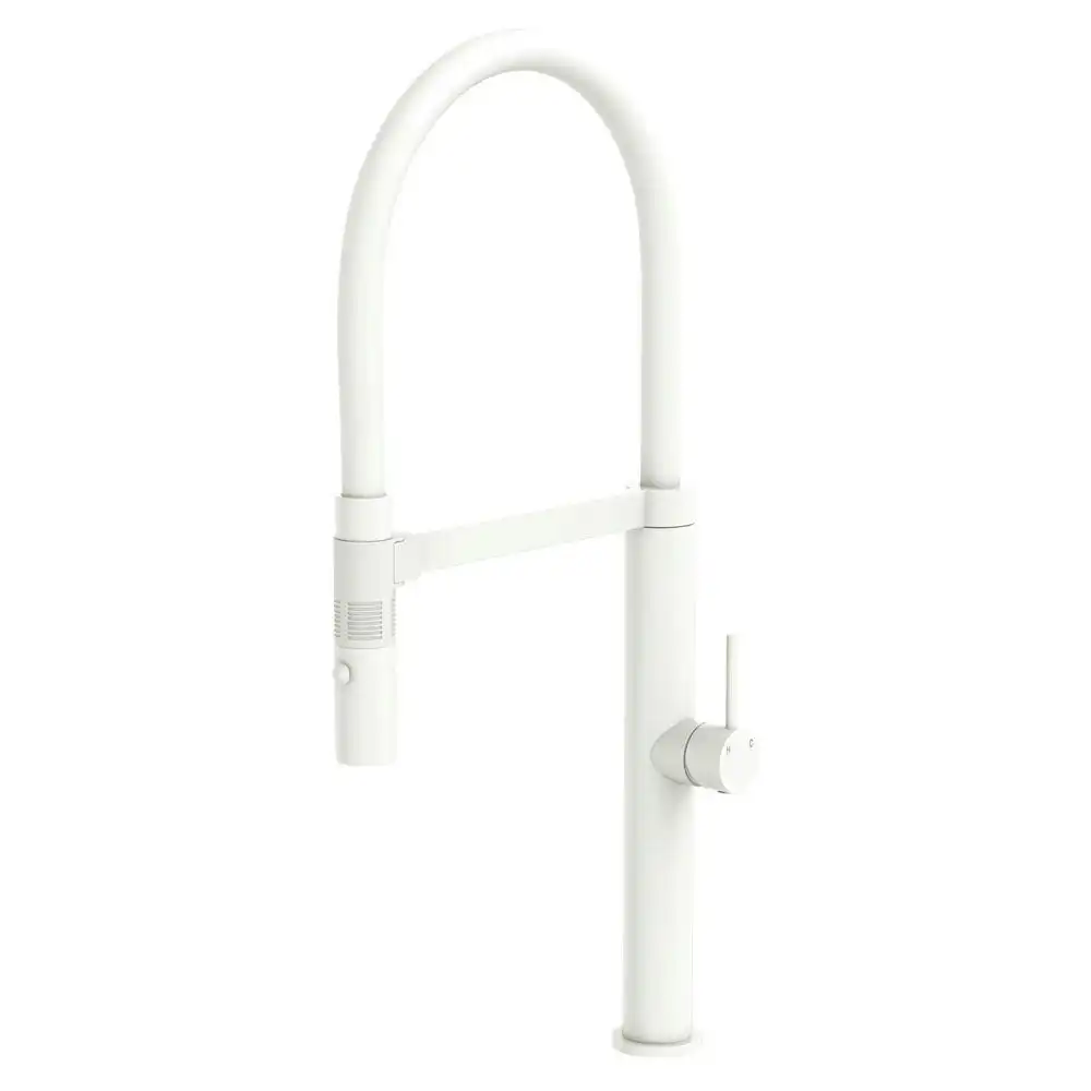 Fienza Kaya Pull Down Sink Mixer Matte White 228109MWW