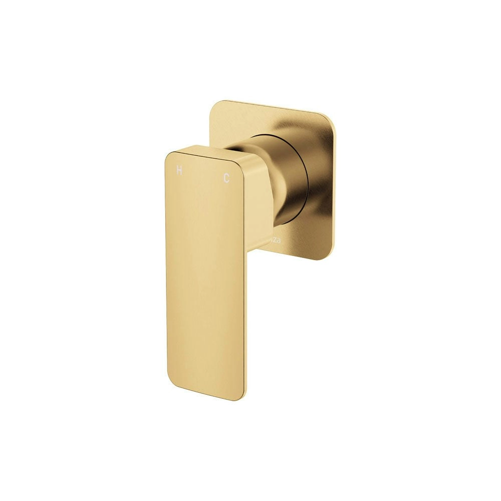 Fienza Tono Wall Mixer Small Square Plate Urban Brass 233101UB-4