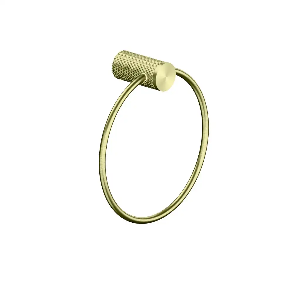 Nero Opal Towel Ring Brushed Gold NR2580aBG