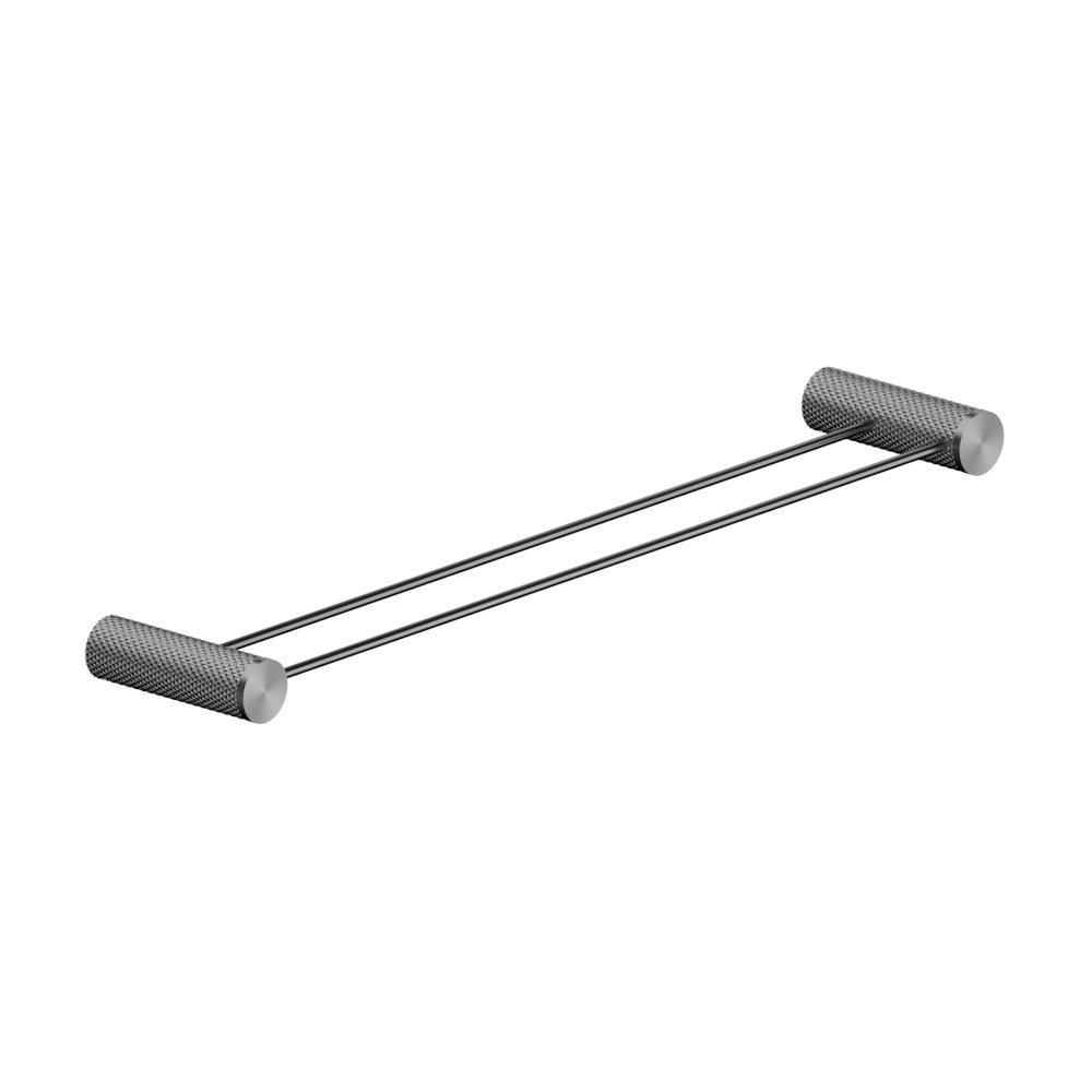 Nero Opal Double Towel Rail 600mm Graphite NR2524dGR