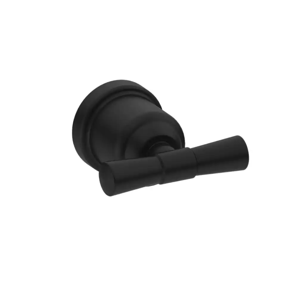 Nero York Double Robe Hook Matte Black NR6982MB