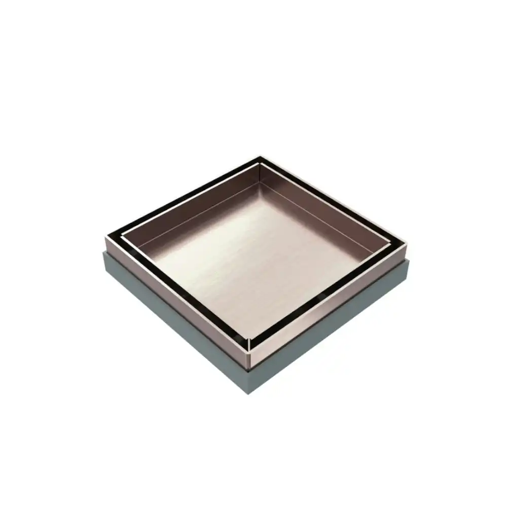 Nero Tile Insert Floor Waste 100mm Outlet Brushed Bronze NRFW002BZ