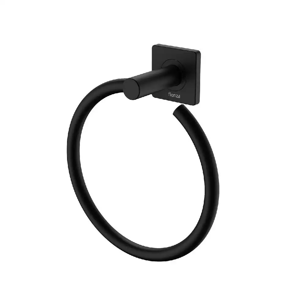 Fienza Sansa Hand Towel Ring Matte Black 83202MB