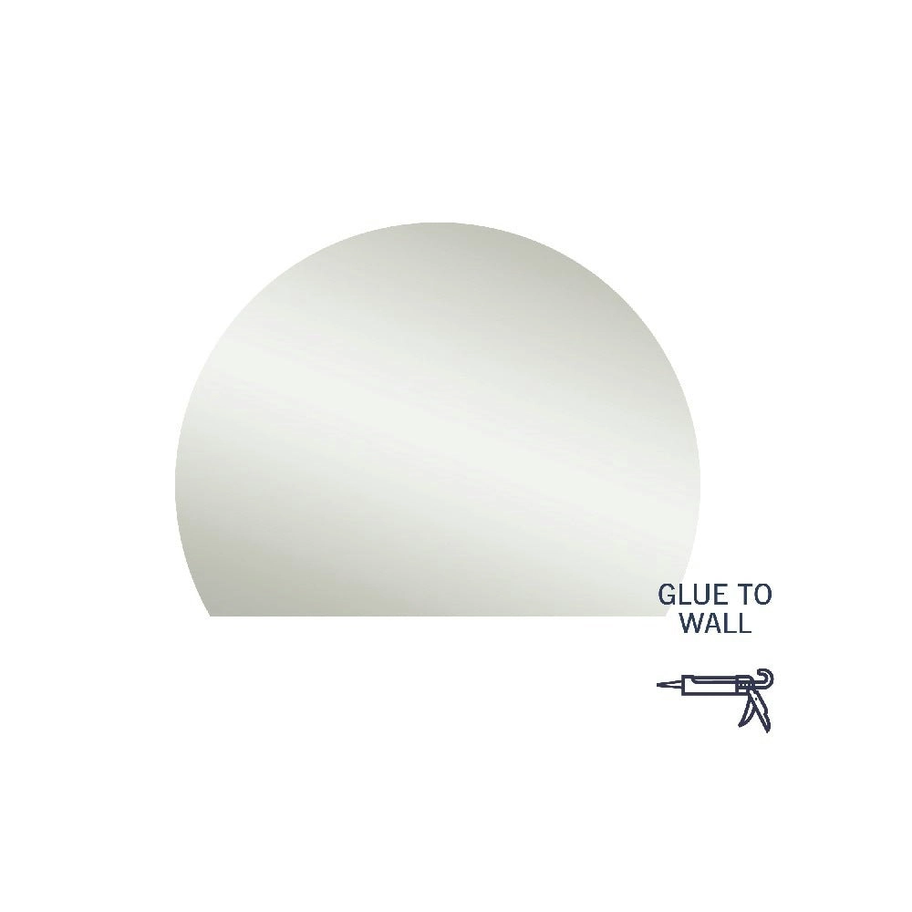 Thermogroup Ablaze Hamilton Mirror D Shape (Glue to Wall) 1200x900mm HD1290GT