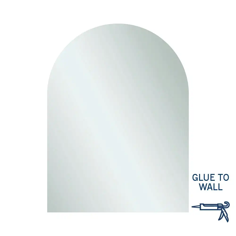 Thermogroup Aspen Polished Edge Arch Mirror 750x1000mm Glue-to-Wall AC7510GT