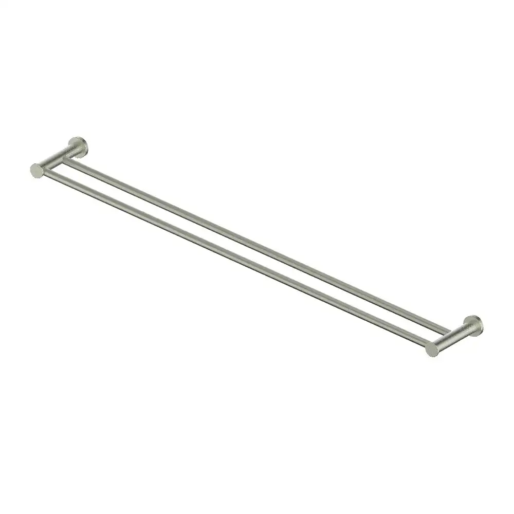 Greens Tesora Double Towel Rail Brushed Nickel 213151