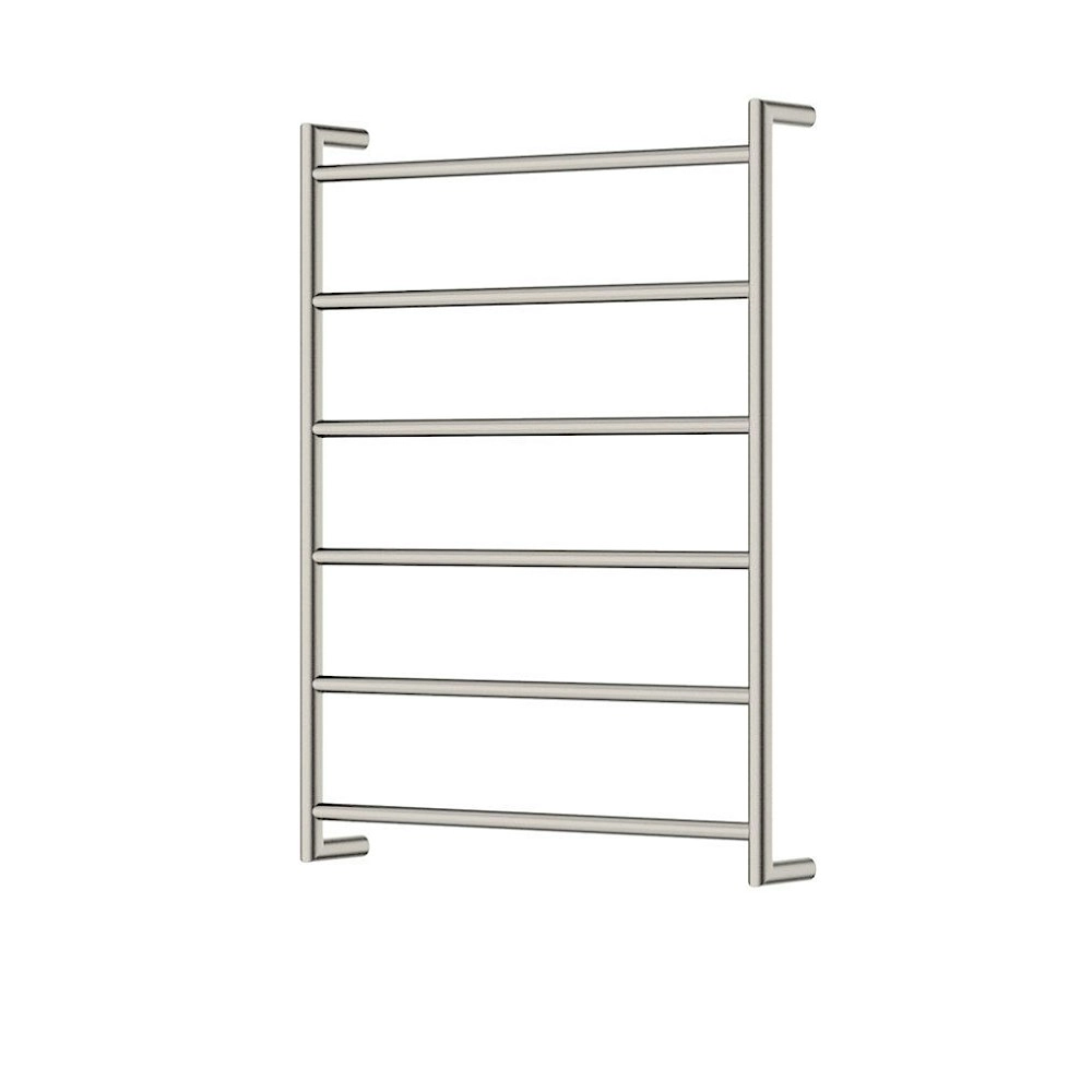 Fienza Kaya Heated Towel Ladder 600x800mm 6 Bars Brushed Nickel 8286080BN