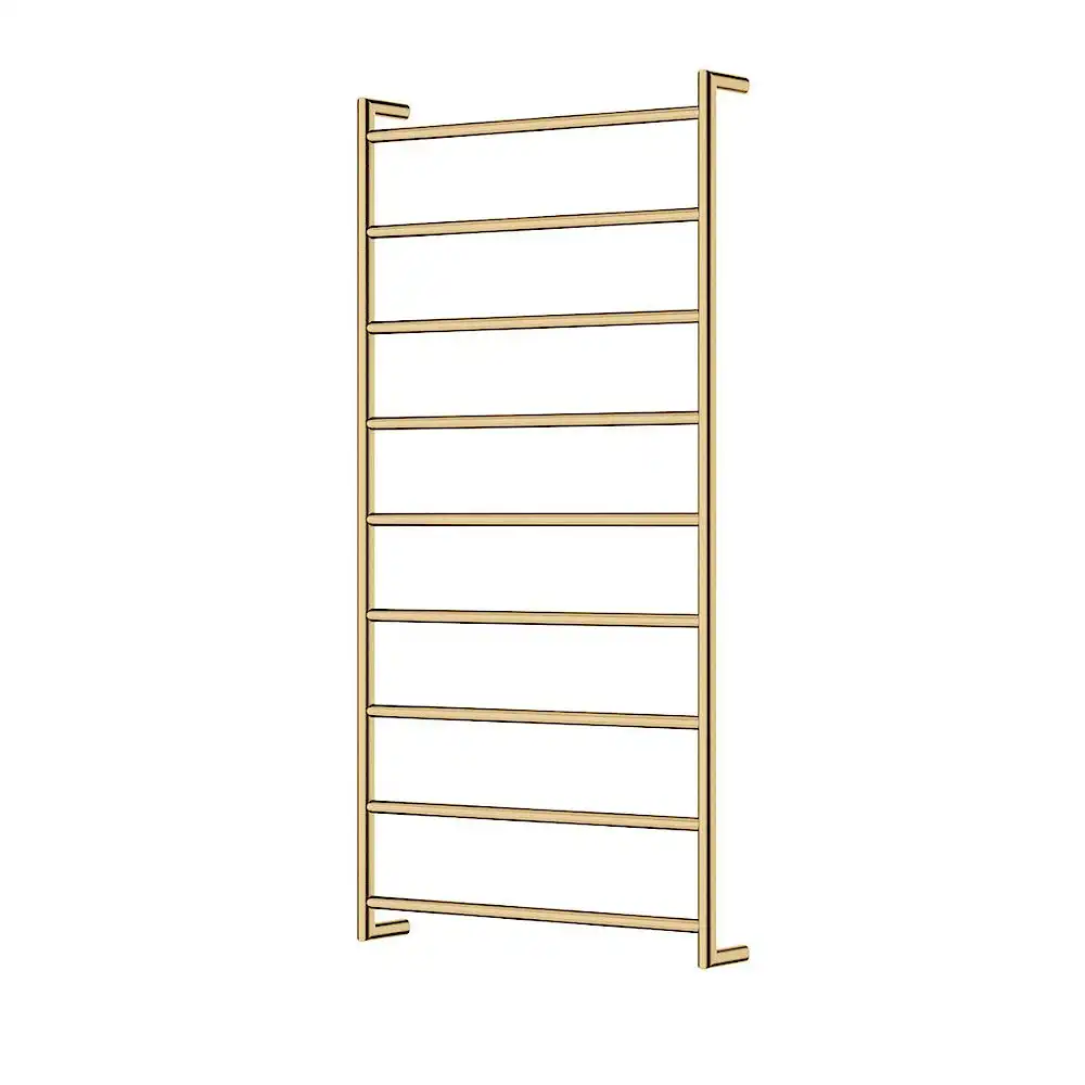 Fienza Kaya Heated Towel Ladder 600x1200mm 9 Bars Urban Brass 82860120UB