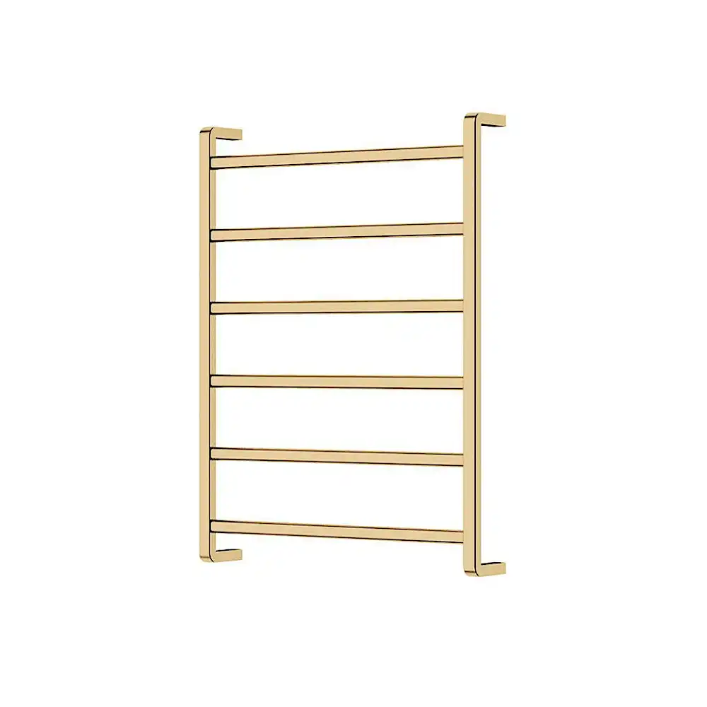 Fienza Koko Heated Towel Ladder 600x800mm 6 Bars Urban Brass 8906080UB