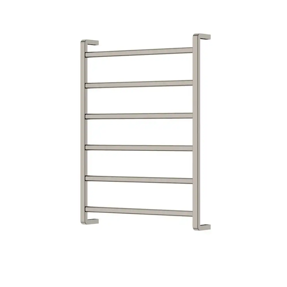 Fienza Koko Heated Towel Ladder 600x800mm 6 Bars Brushed Nickel 8906080BN