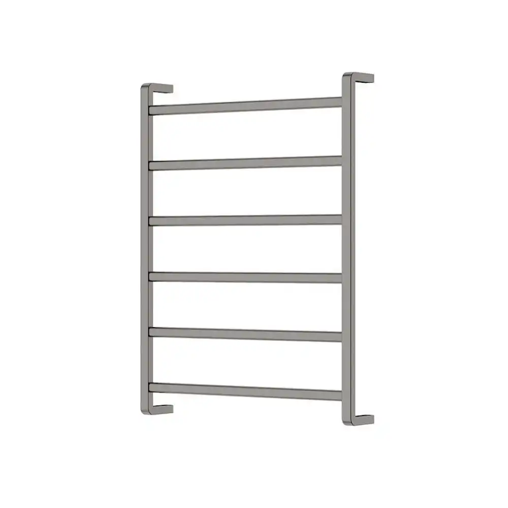 Fienza Koko Heated Towel Ladder 600x800mm 6 Bars Gun Metal 8906080GM