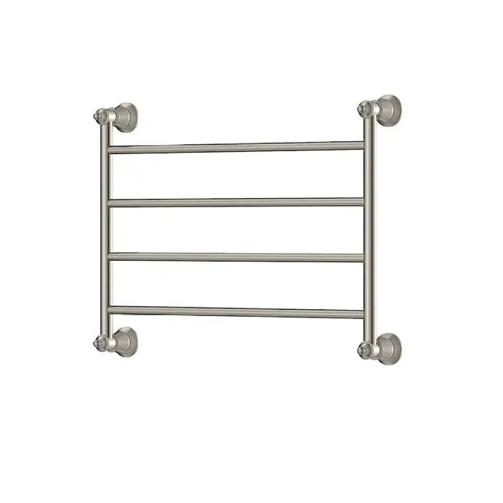 Fienza Lillian Heated Towel Ladder 600x458mm 4 Bars Brushed Nickel 8106045BN