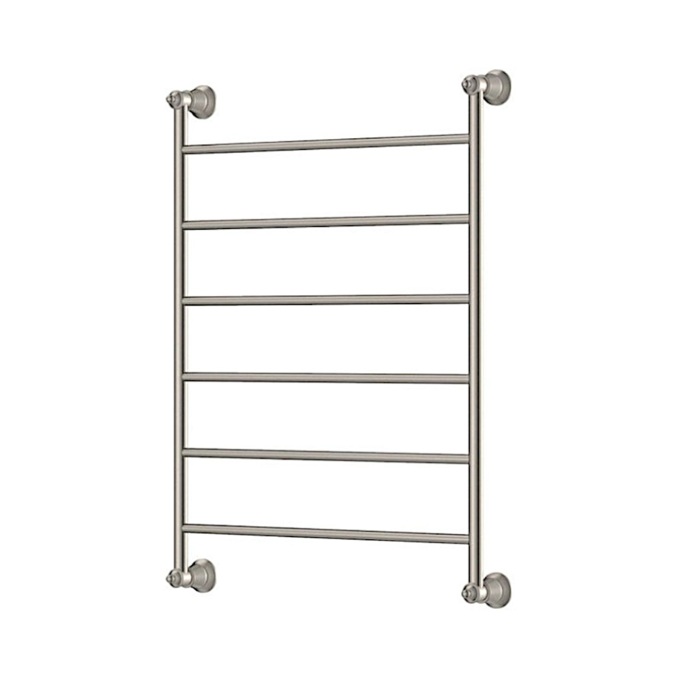 Fienza Lillian Heated Towel Ladder 600x808mm 6 Bars Brushed Nickel 8106080BN