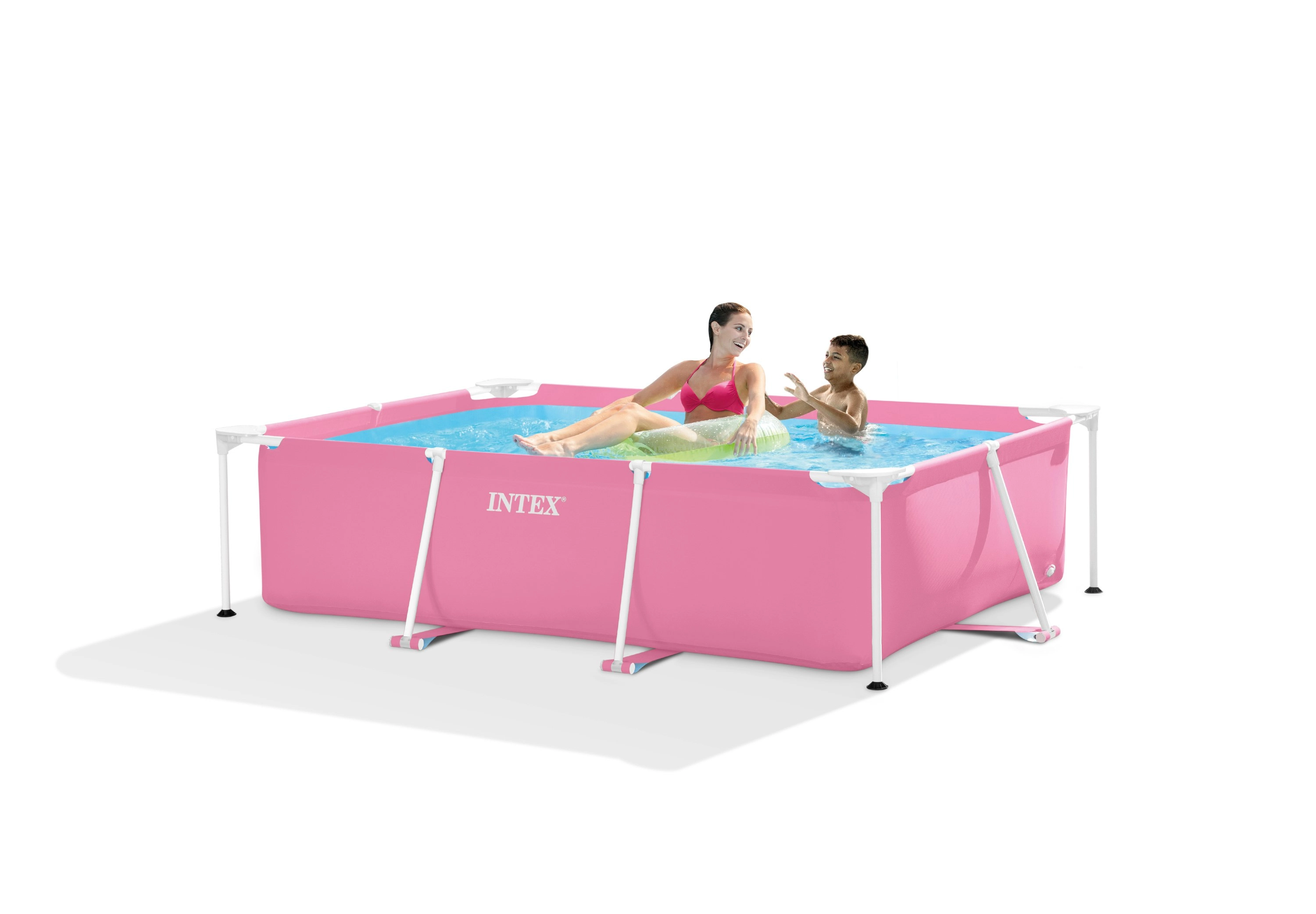 Intex Pink Rectangular Frame Pool 28266