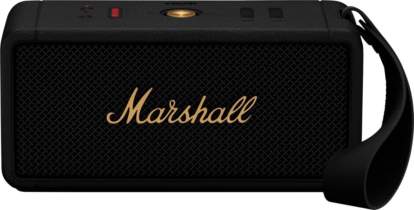 Marshall Middleton Bluetooth Portable Speaker - Black/brass