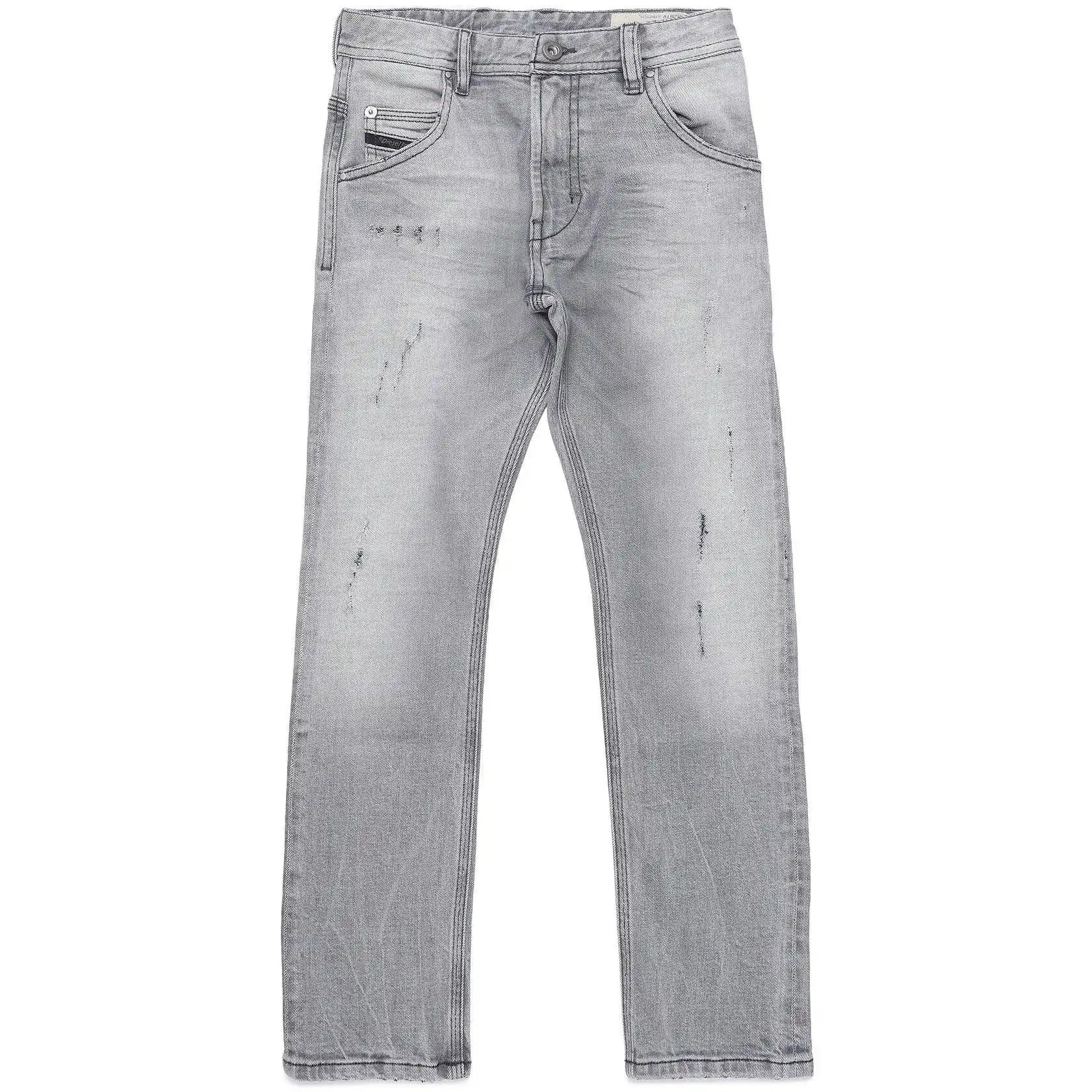 Diesel Boys Krooley - Washed Jeans In Grey