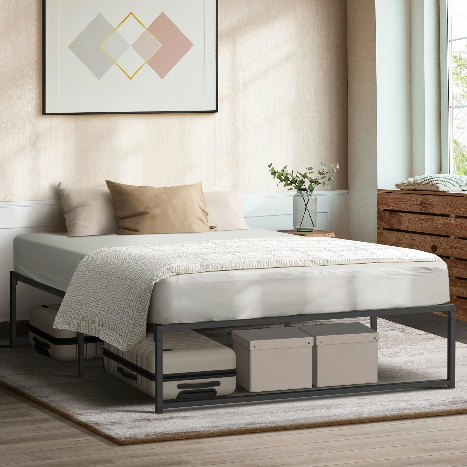 Oikiture Metal Bed Base SAM