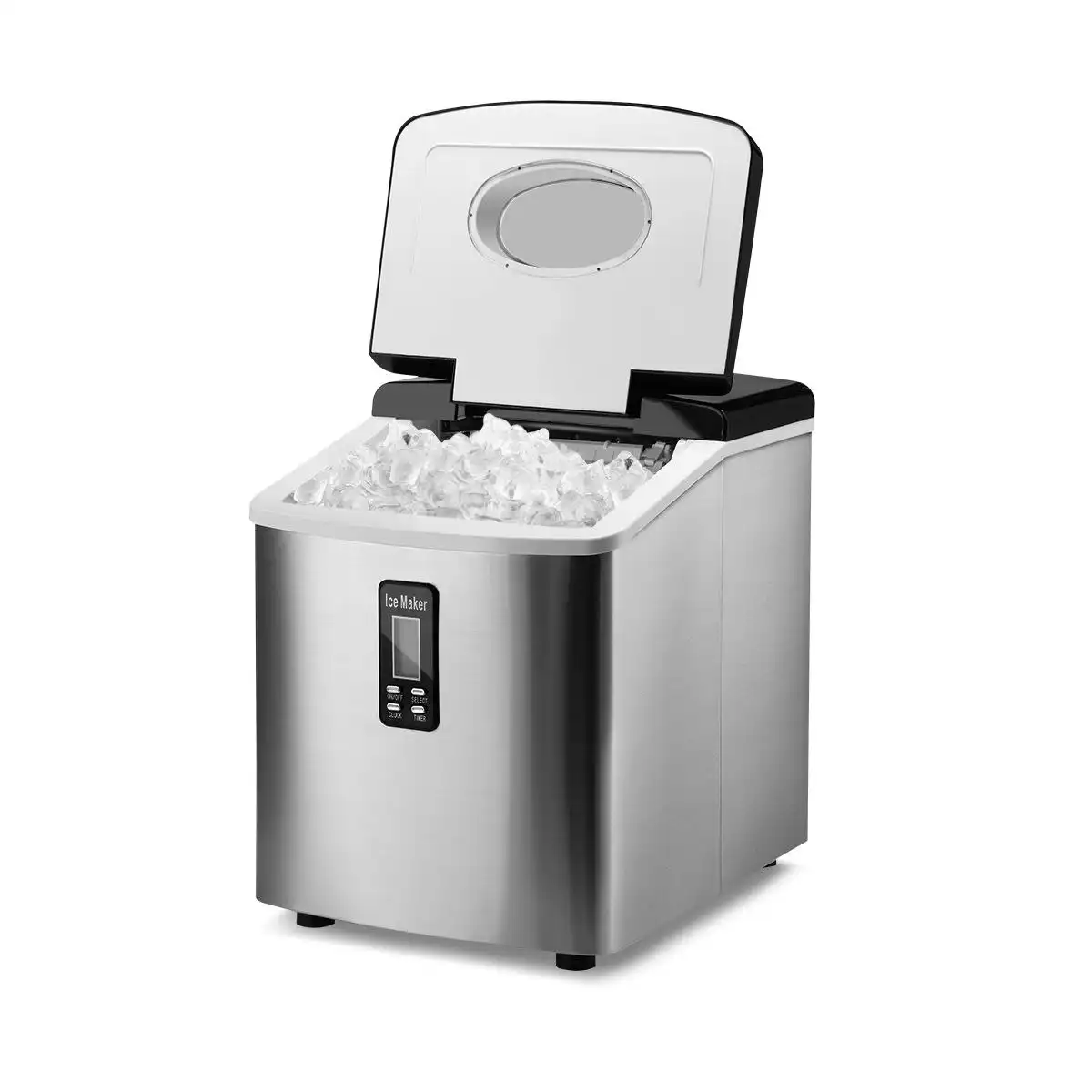 Ausway Silver Ice Maker for Home 3.2L