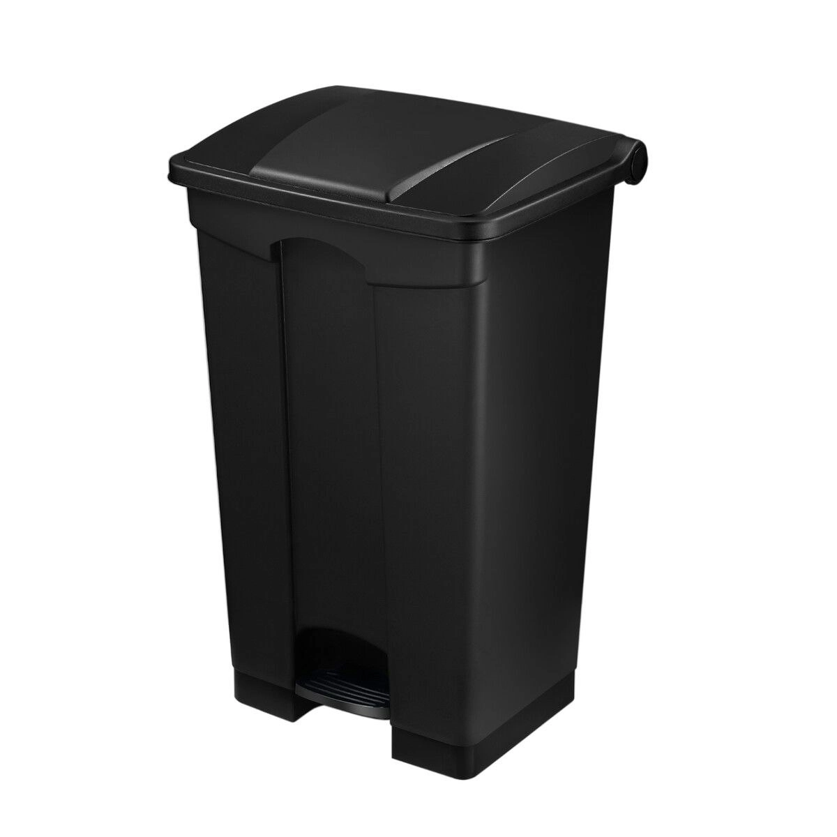 LUXSUITE 87L Rubbish Trash Bin Kitchen Dustbin Garbage Waste Recycling Compost Can Pedal Black Large Plastic for Garden Home Office