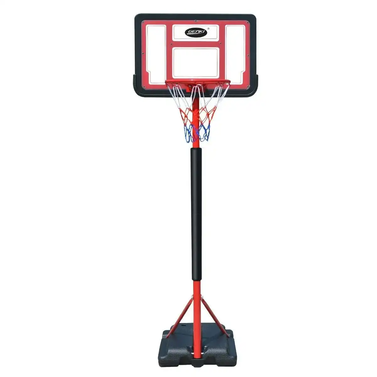 Ausway Genki 1.05 1.65m Kid Portable Basketball Hoop Stand Backboard Net Ring Ball Set
