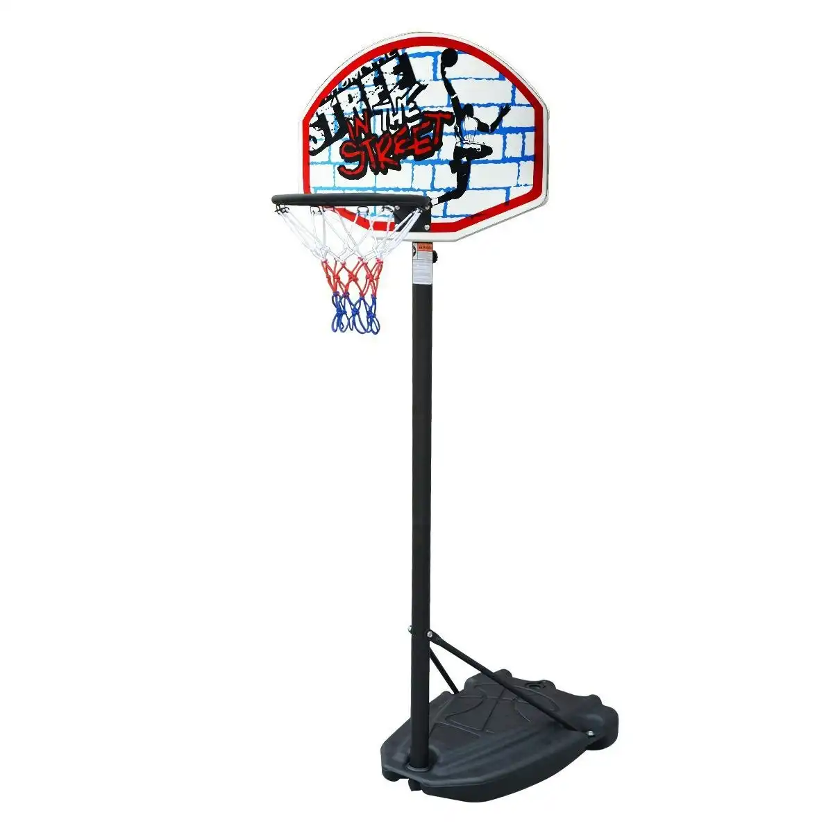 Genki 1.4m 1.9m Height Adjustable Portable Basketball System