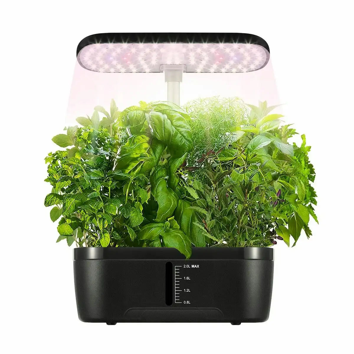 Maxkon Hydroponics Growing System 8 Pods Indoor Herb Garden Kit Full Spectrum LED Grow Light Smart Water Pump Tank Planter Plant Germination