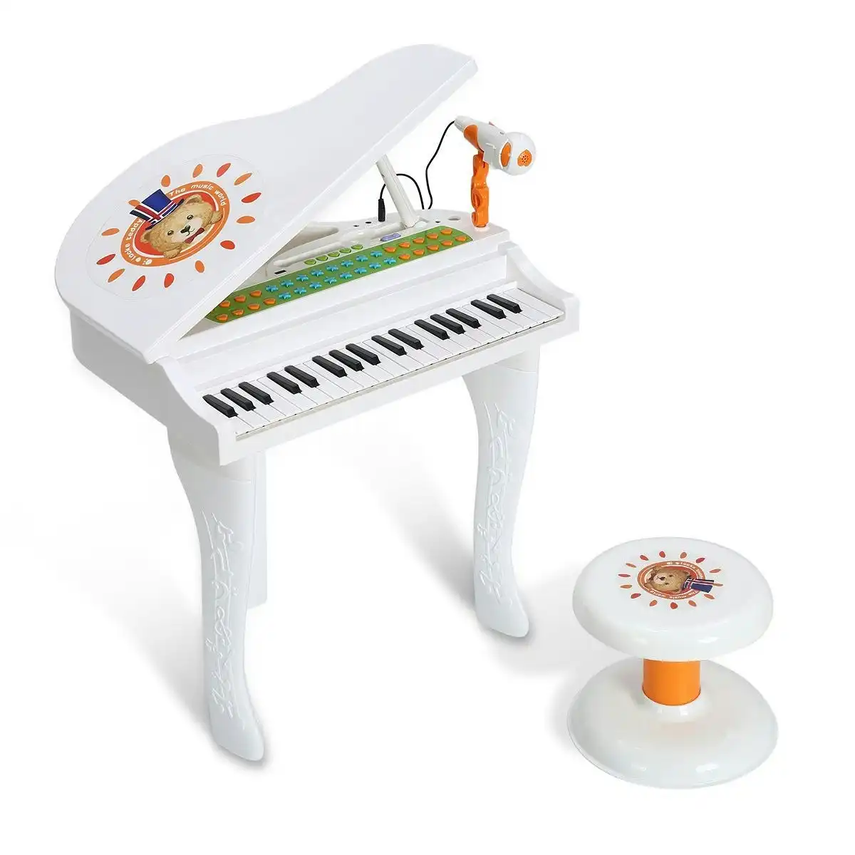 Ausway Kids Electronic Keyboard 37 Key Piano with Microphone