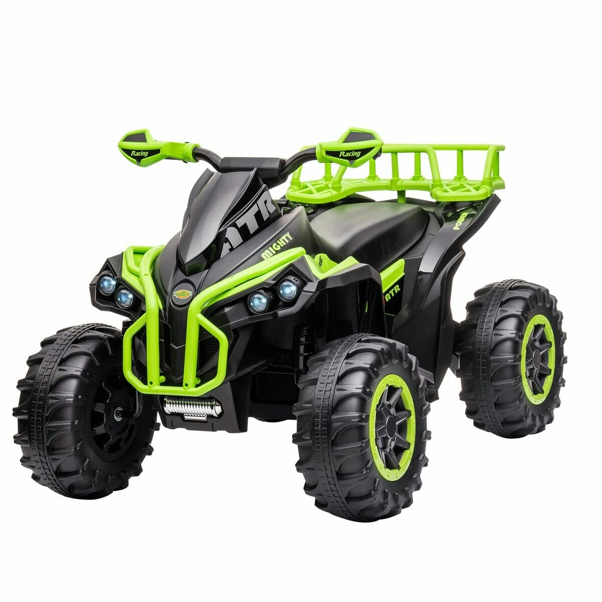 Kidbot Electric Ride On Car Kids Vehicle Toy ATV Quad Bike 4 Wheeler 12V Motorised Rechargeable Battery MP3 USB LED Childrens