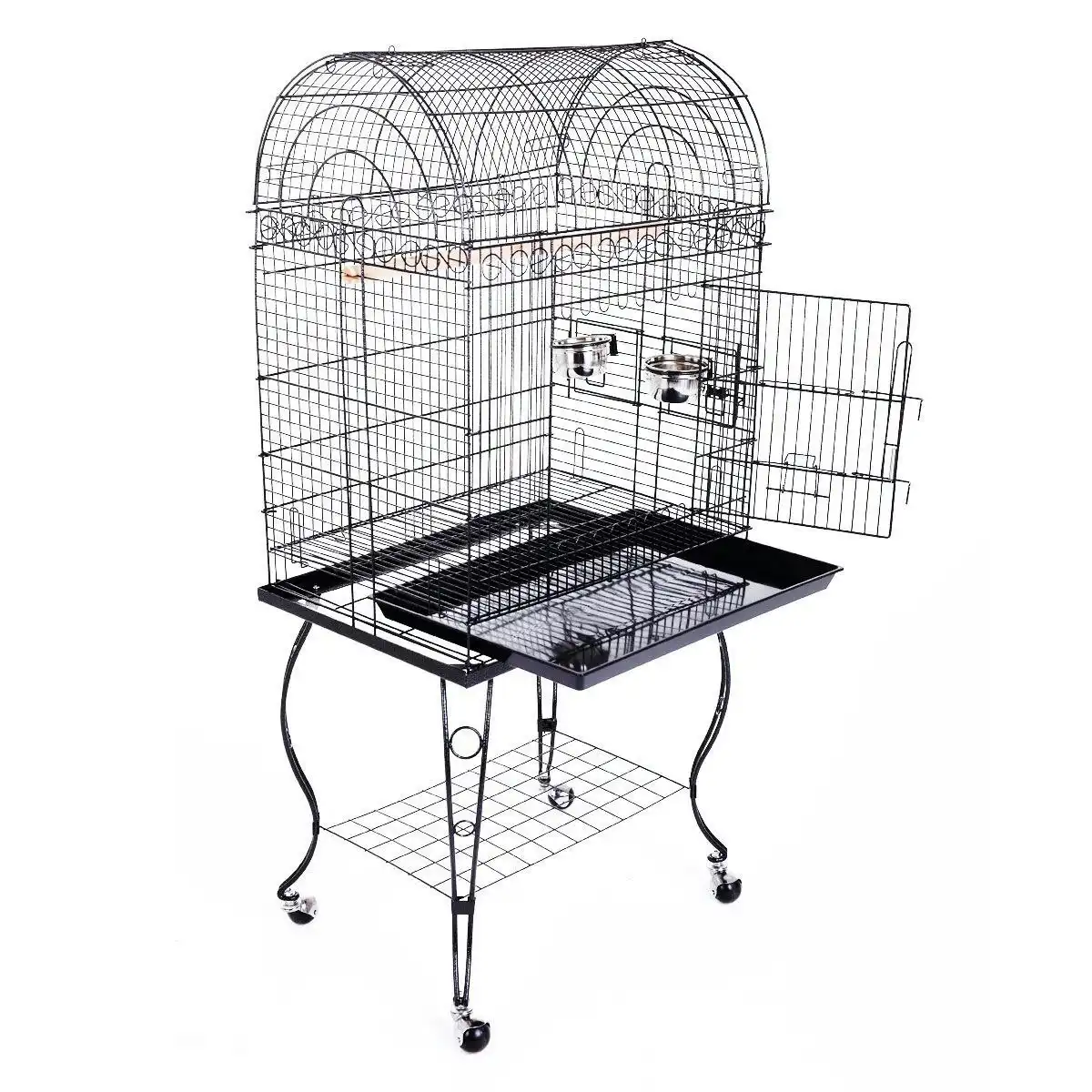 Ausway Large Durable Bird Cage with Wheels