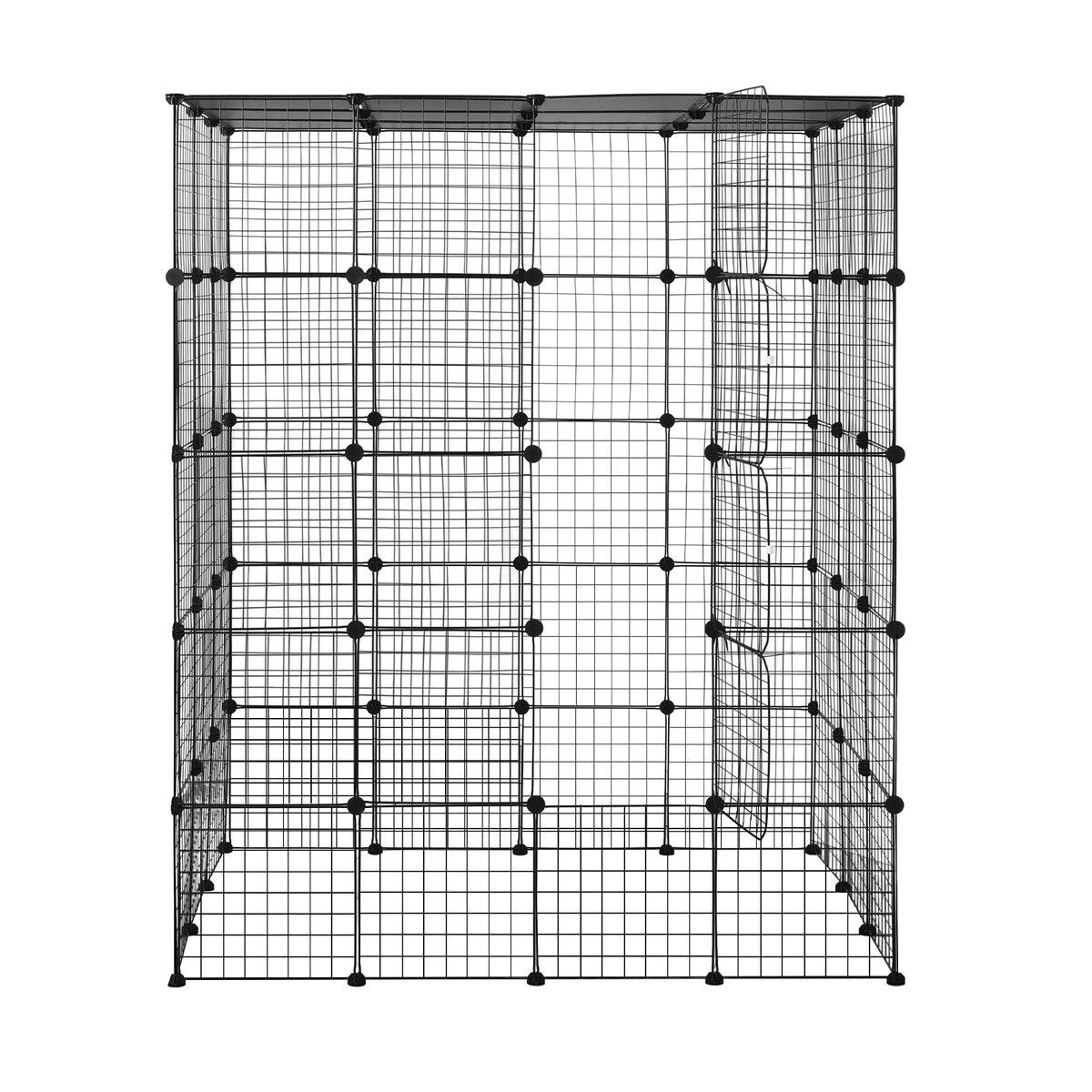 Pet Scene XL Cat Enclosure Cage House Metal DIY Rabbit Bunny Hutch Crate Ferret Kitten Kennel Fence Playpen Barrier Pen Habitat