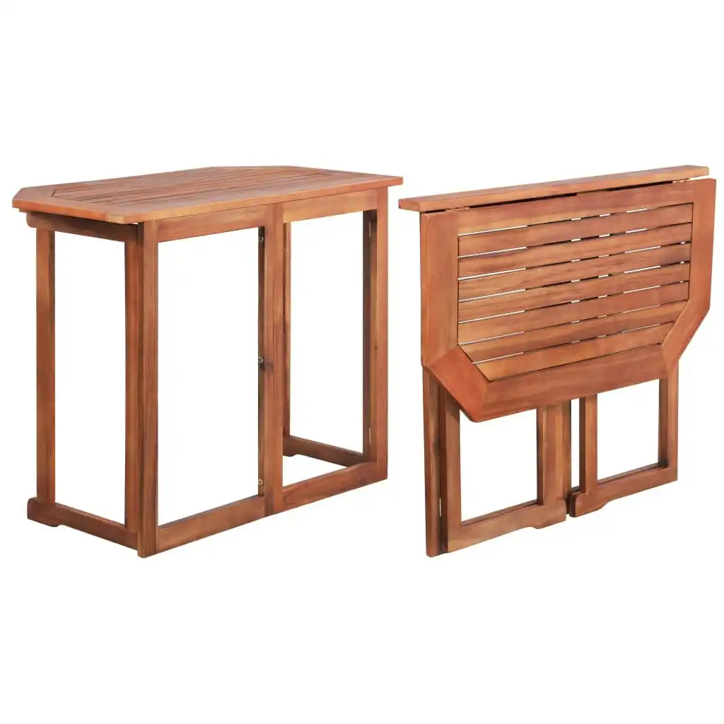 Bistro Table 90x50x75 cm Solid Acacia Wood 44039