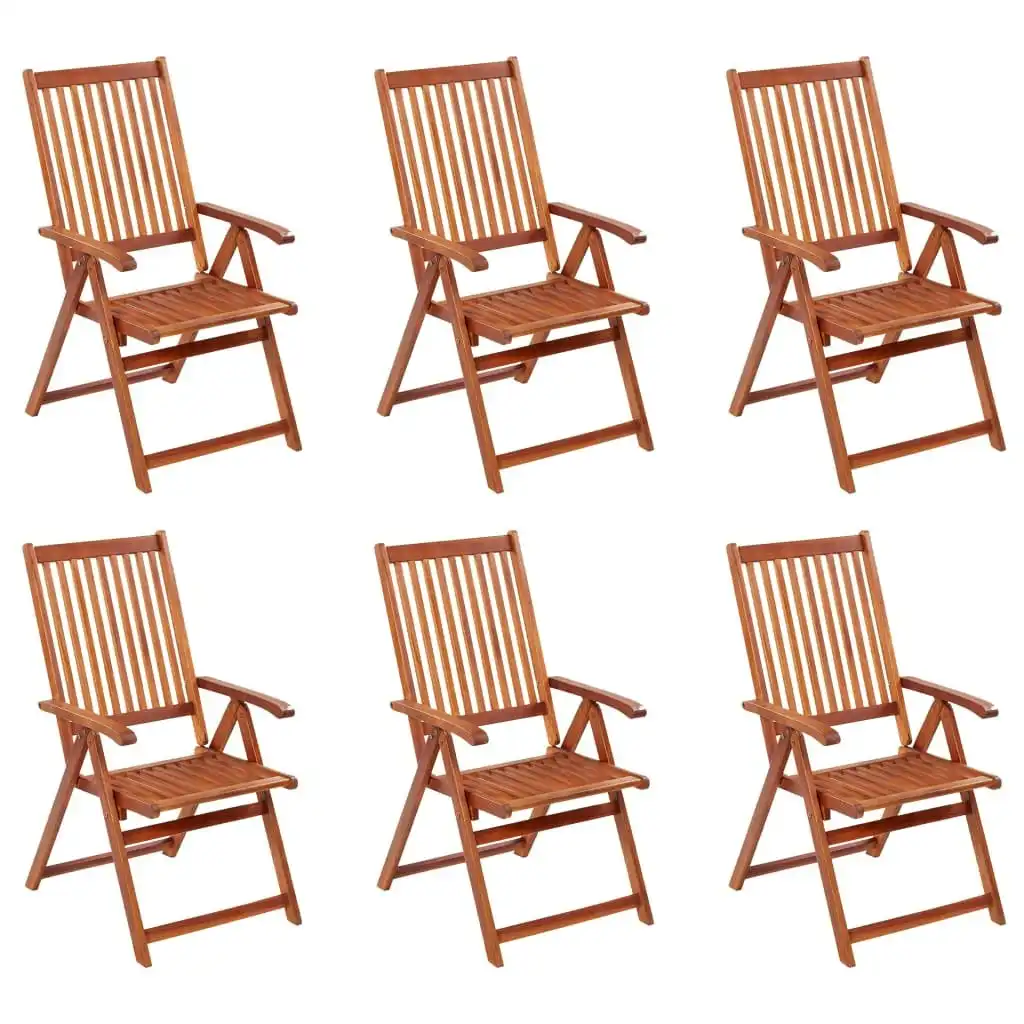 Folding Garden Chairs 6 pcs Solid Wood Acacia 3065516