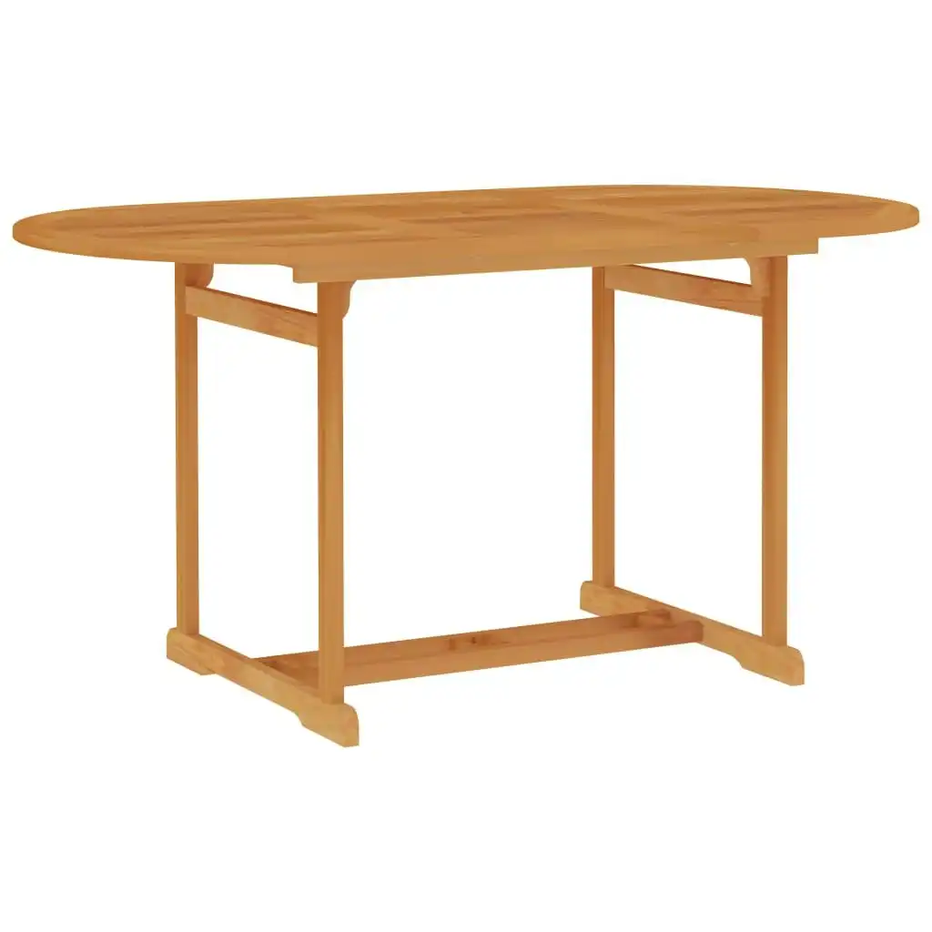 Garden Table 150x90x75 cm Solid Teak Wood 315102